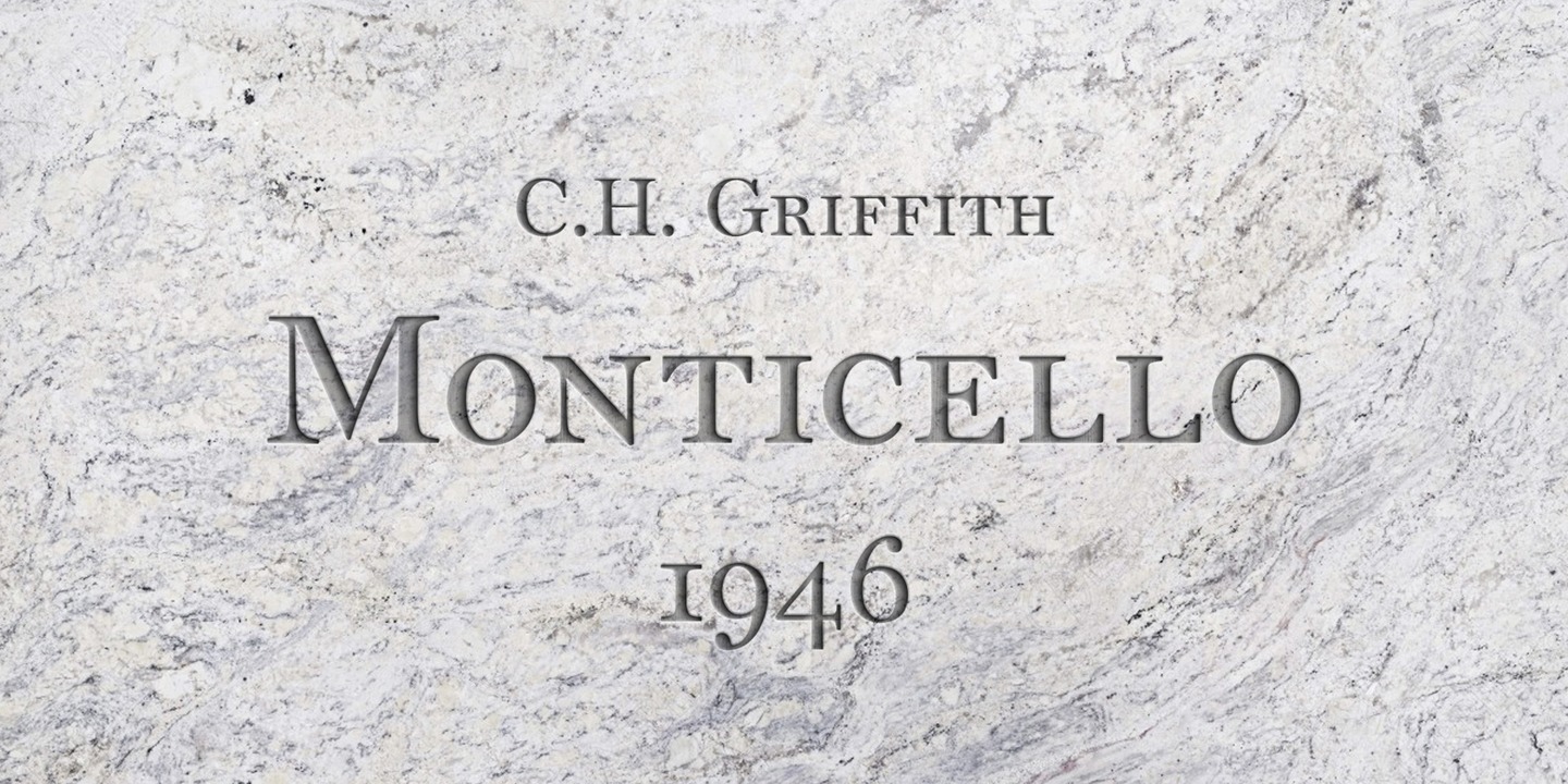 Przykładowa czcionka Monticello #1